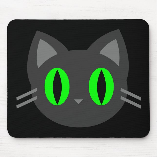 Kawaii Kitty Halloween Mouse Pad (Front)