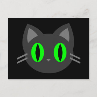 Kawaii Kitty Halloween Postcard