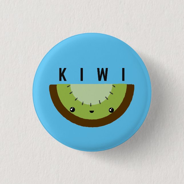 Kawaii | Kiwi | Badge Button (Front)
