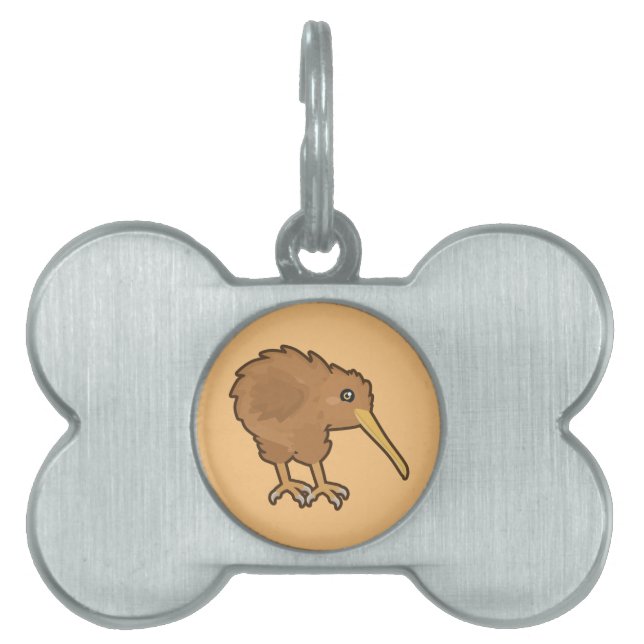 Kawaii Kiwi Pet Tag (Front)