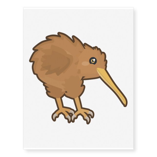 Kawaii Kiwi Temporary Tattoos (Front)