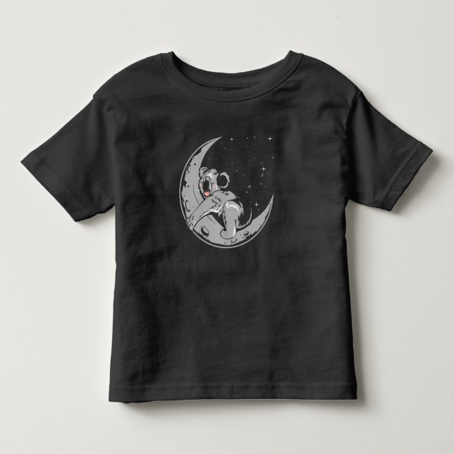 Kawaii Koala Cute Sleeping Animal Moon Toddler T-shirt (Front)