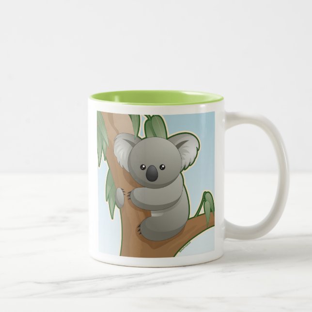 Kawaii Koala Two-Tone Coffee Mug (Right)