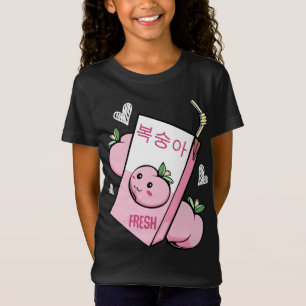 Kawaii Korean Peach Juice Fruit Lovable Cuteness F T-Shirt