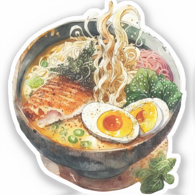 Kawaii Korean Ramen Stickers (Front)