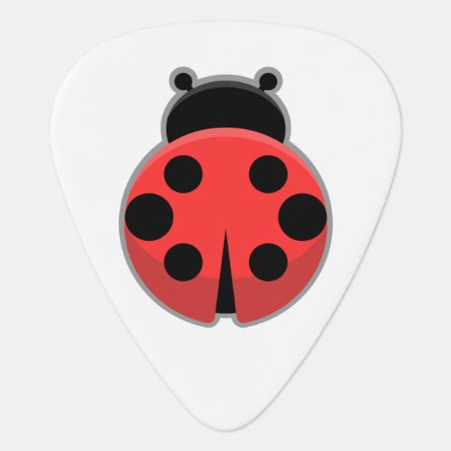 Kawaii Ladybug Guitar Pick