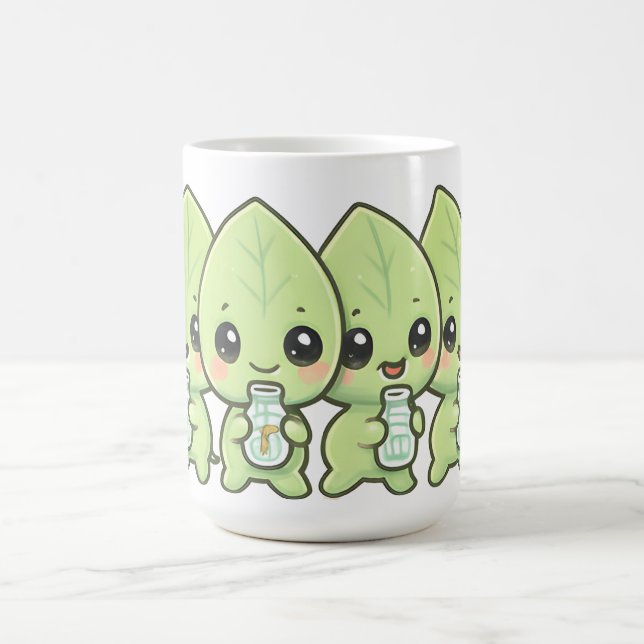 Kawaii Leaf Babies Parade Coffee Mug (Center)