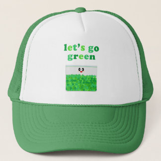 KAWAII LET'S GO GREEN BAGGIE CAP HAT