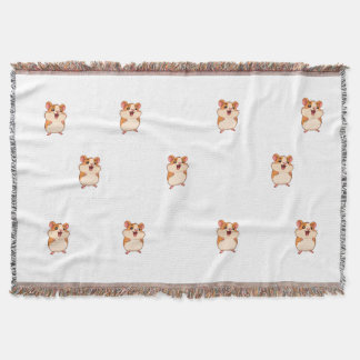 Kawaii Little Mouse Woven Blanket