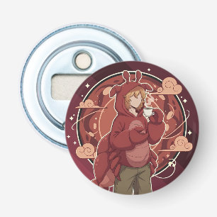 Kawaii Lobster Barista: Seafront Coffee Art Bottle Opener
