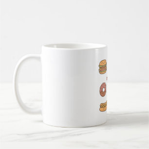 Kawaii Love Junk Food Doodles Coffee Mug