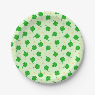 Kawaii Lucky Clover Paper Plates