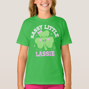 Kawaii Lucky Clover Sassy Irish Lass St. Patrick’s T-Shirt