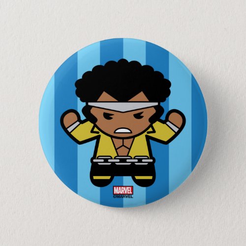 Kawaii Luke Cage Flexing Pinback Button