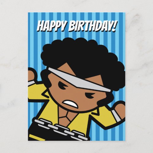 Kawaii Luke Cage Flexing Postcard