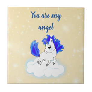 Kawaii Magical Fantasy Cartoon Design Ceramic Tile