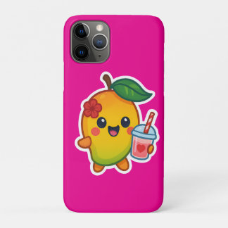 Kawaii Mango – Sweetheart Fruit with Heart Smoothi iPhone 11 Pro Case