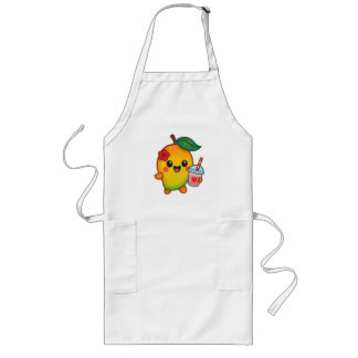 Kawaii Mango – Sweetheart Fruit with Heart Smoothi Long Apron