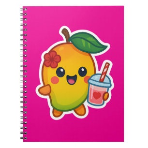Kawaii Mango – Sweetheart Fruit with Heart Smoothi Notebook