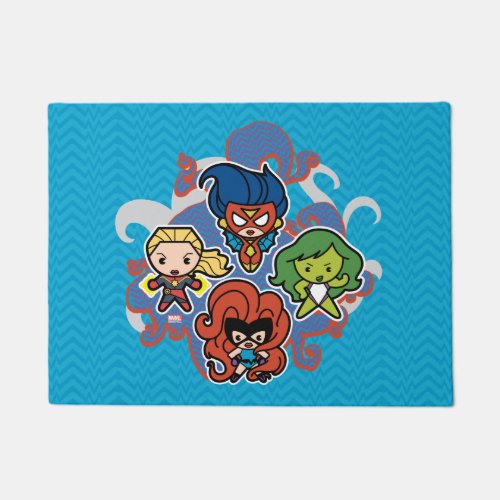 Kawaii Marvel Super Heroines Doormat