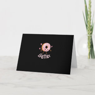 Kawaii Matching Couple Coffee And Donut Better Tog Card