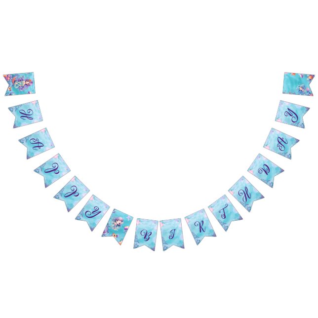 Kawaii Mermaid Party  Bunting Flags (All)