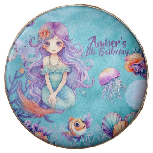 Kawaii Mermaid Party Chocolate Covered Oreo