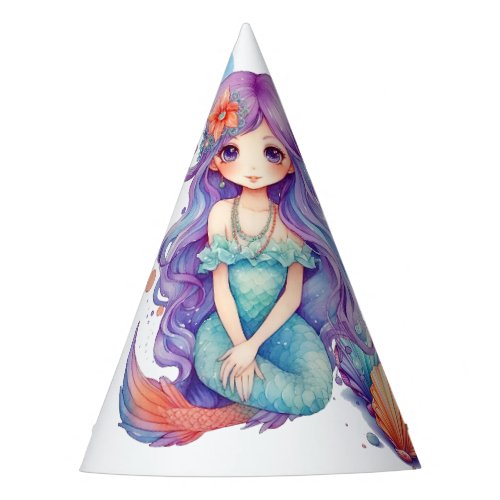 Kawaii Mermaid Party  Party Hat