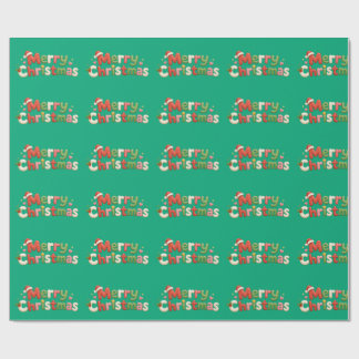 Kawaii Merry Christmas Wrapping Paper