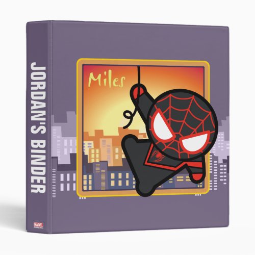 Kawaii Miles Morales City Sunset Binder