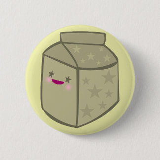 kawaii milk carton chocolate happy cute face button