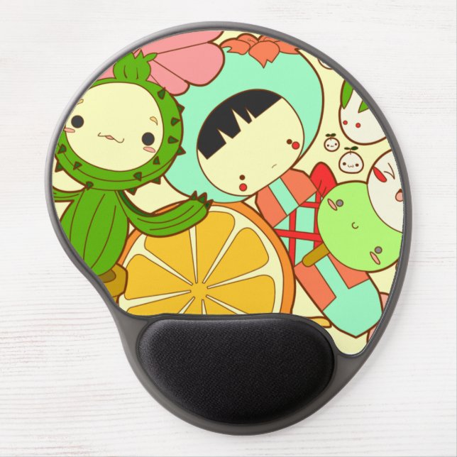 Kawaii Mix Gel Mouse Pad (Front)