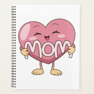 Kawaii Mom Heart Hug Design Planner