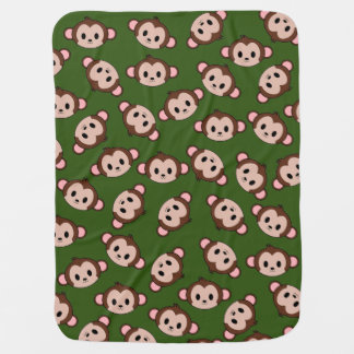 Kawaii Monkey Baby Blanket