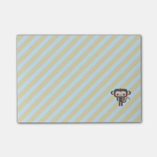 Kawaii monkey post-it notes