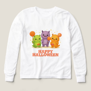 Kawaii Monsters & Lollipops Halloween Favor Bags Tri-Blend Shirts