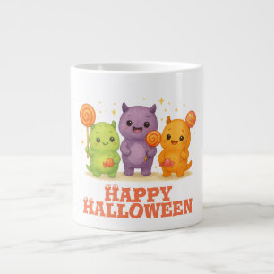 Kawaii Monsters & Lollipops Halloween Giant Coffee Mug