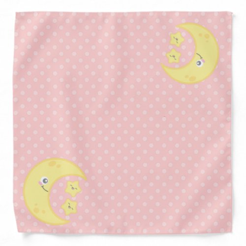 Kawaii Moon and Stars Bandana