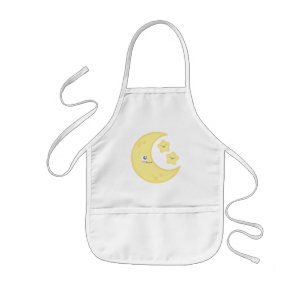 Kawaii Moon and Stars Kid's Apron