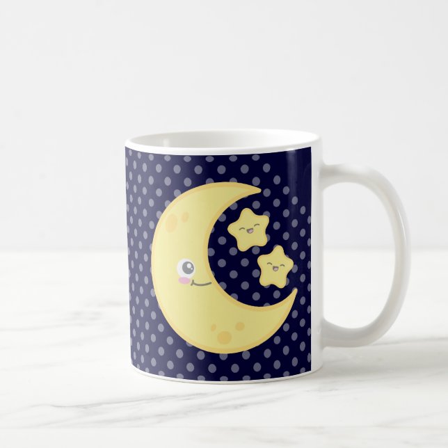 Kawaii Moon and Stars Mug (Right)