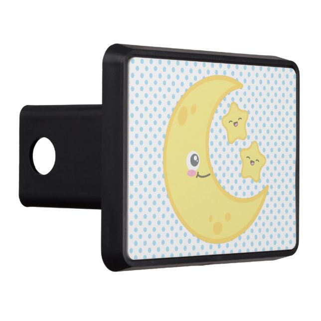 Kawaii Moon and Stars Trailer Hitch Cover (Right)
