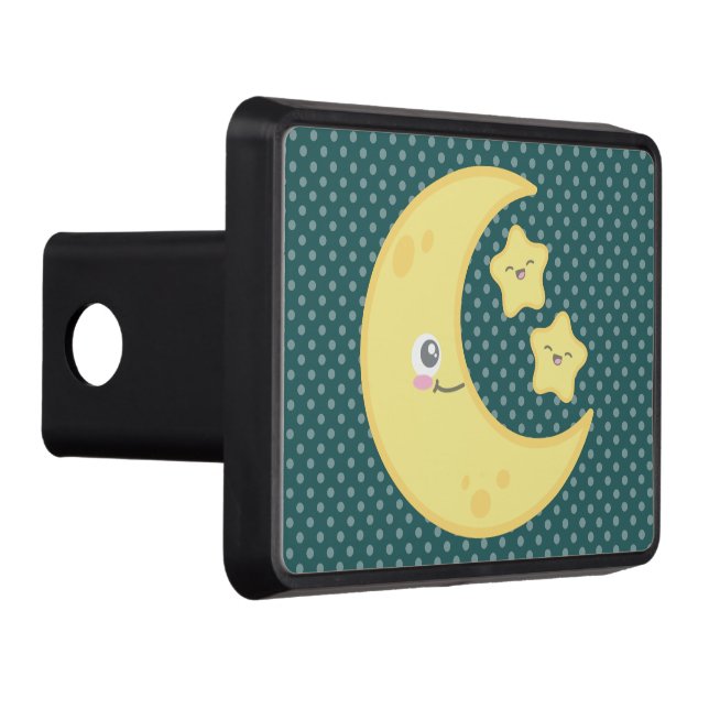 Kawaii Moon and Stars Trailer Hitch Cover (Right)