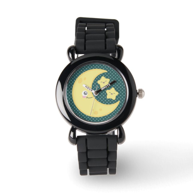 Kawaii Moon and Stars Watch (Front)
