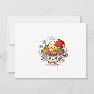 Kawaii Moroccan Couscous - Cute Traditional Food S Invitation