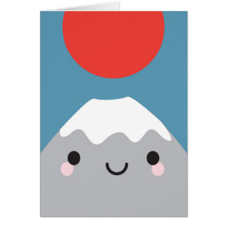 Kawaii Mt Fuji San Cards