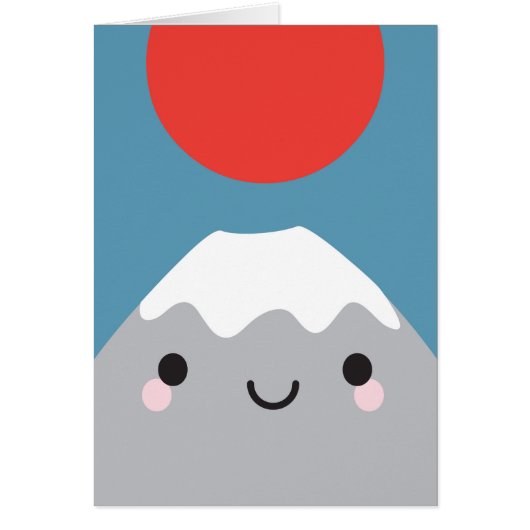 Kawaii Mt Fuji San Cards (Front)