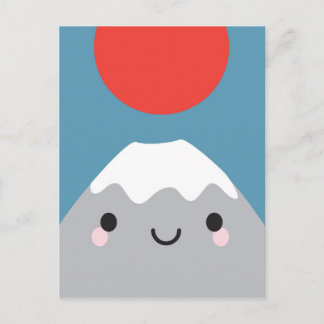 Kawaii Mt Fuji San Postcard