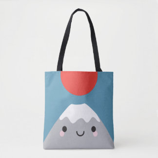 Kawaii Mt Fuji San Tote Bag
