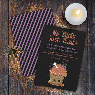 Kawaii Muffin Halloween Party  Invitation