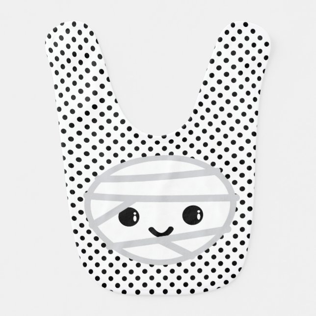 Kawaii Mummy Baby Bib (Front)